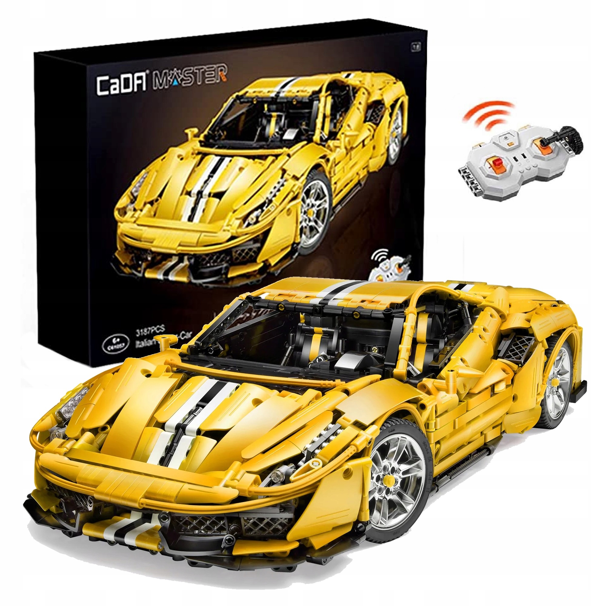 

Klocki Technic Ferrari Duże 59 CM 1:8 Rc 3187 El