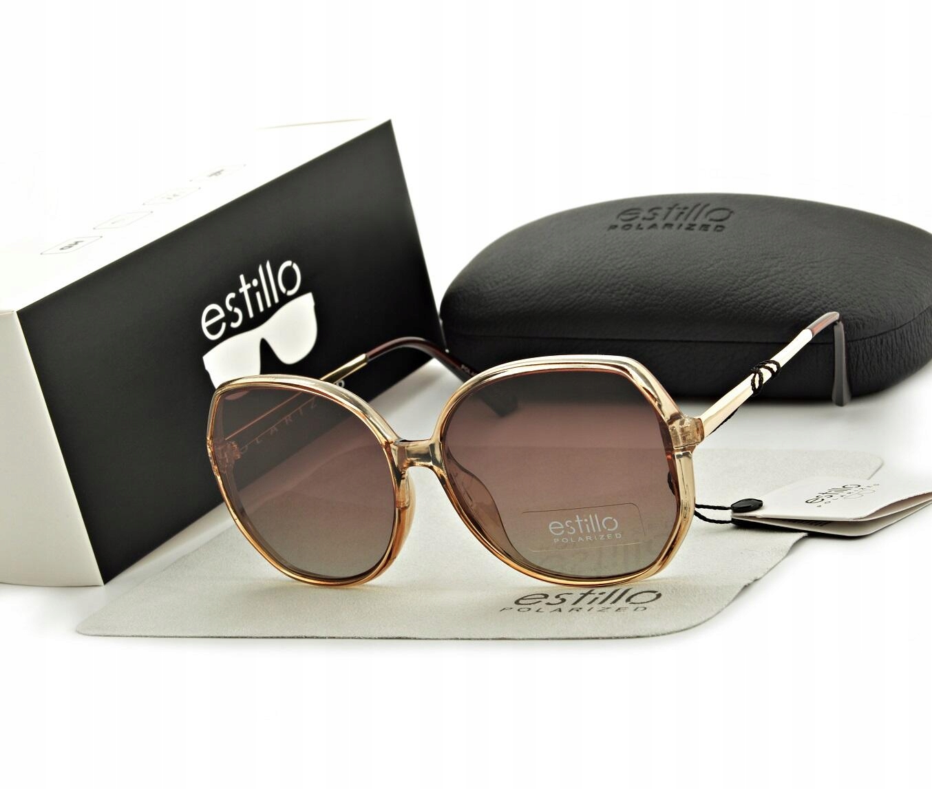 

Damskie Okulary Polaryzacyjne Muchy Beżowe owalne