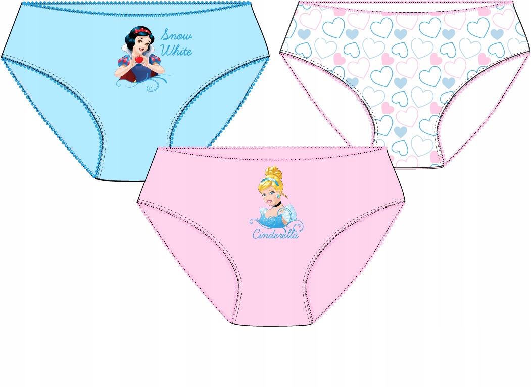 

Figi Dziewczęce Disney Księżniczki 116/122 3-Pak