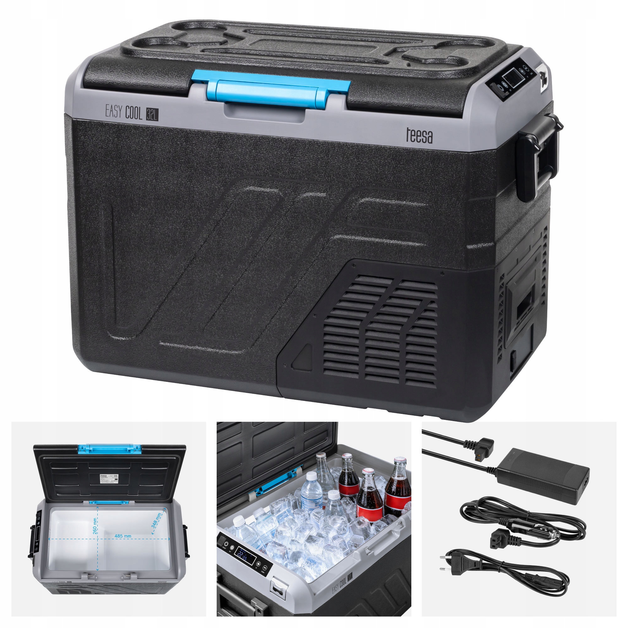 Turistická lednička kompresorová automobilová 35 l AC/DC/baterie