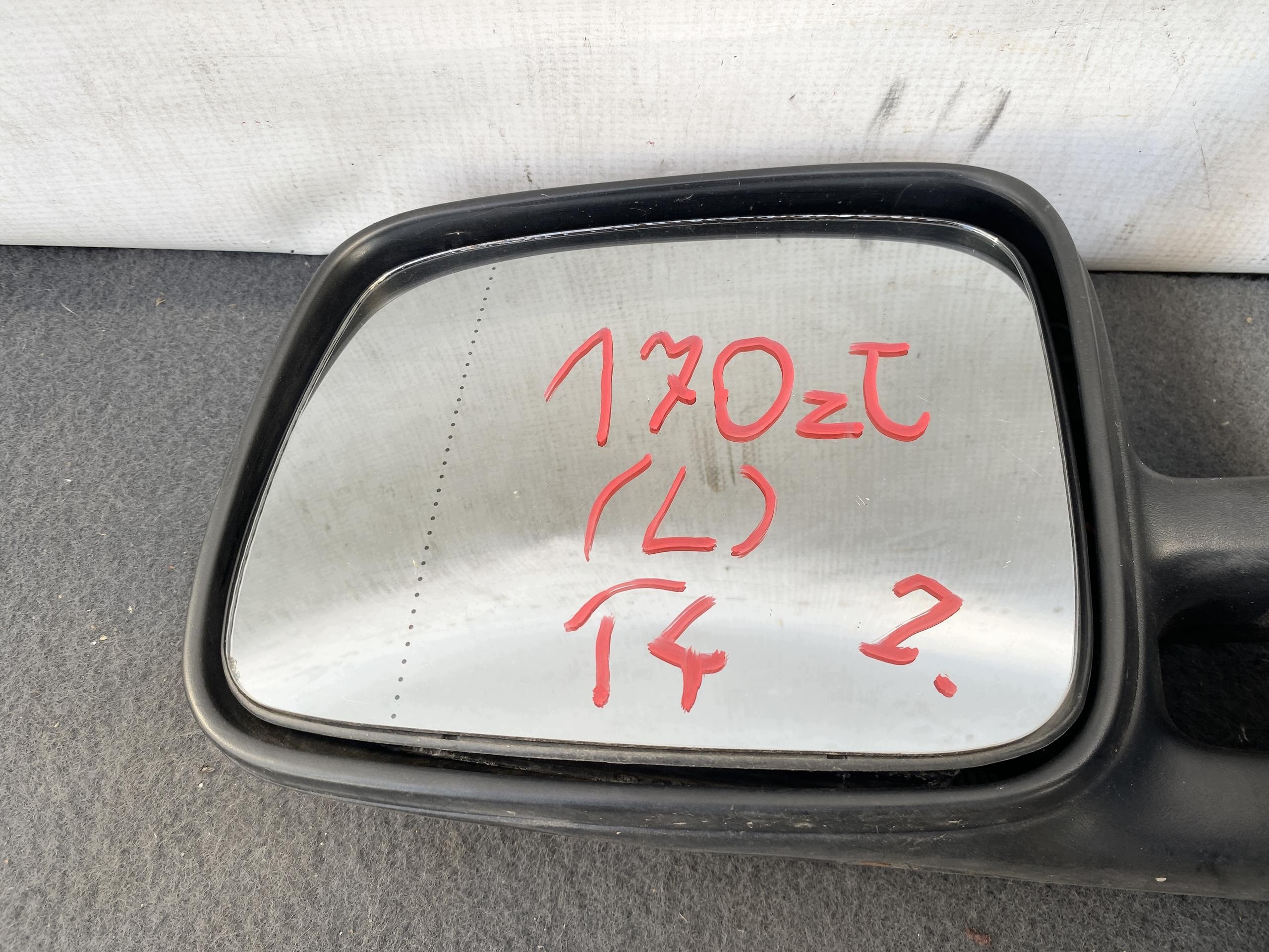 VW TRANSPORTER T4 96- mirror front left ORYGINALNE black, DEMONTAZ