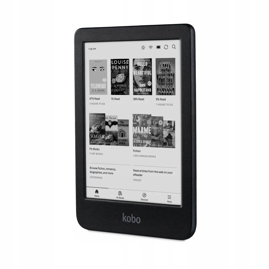 Čtečka e-knih s podsvíceným displejem Kobo Clara Bw 6" 16GB Černá