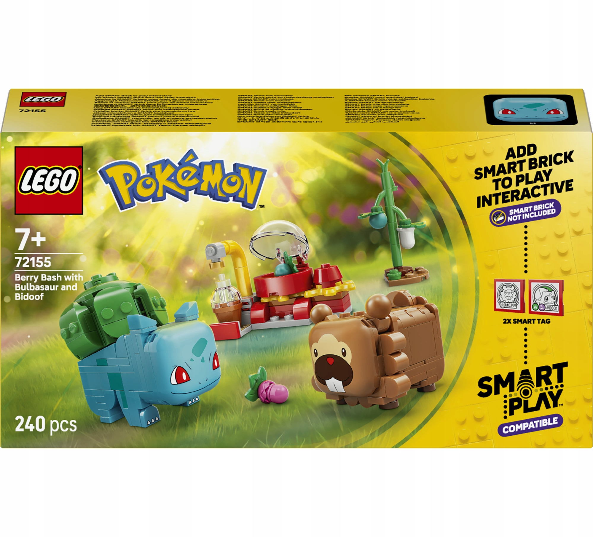 Lego Pokemon 72155 Smart Play: Bulbasaur i Bidoof z krzewem jagody