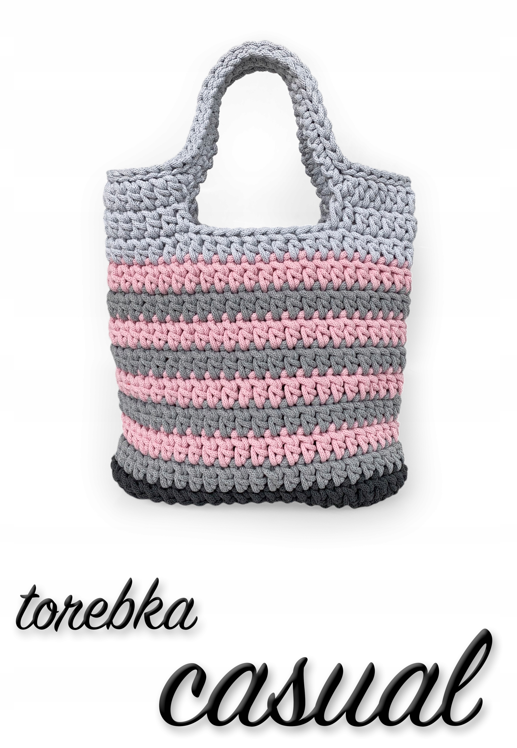TORBA TOREBKA NA RAMIĘ Z BAWEŁNY HANDMADE KOLORY Kolor wielokolorowy
