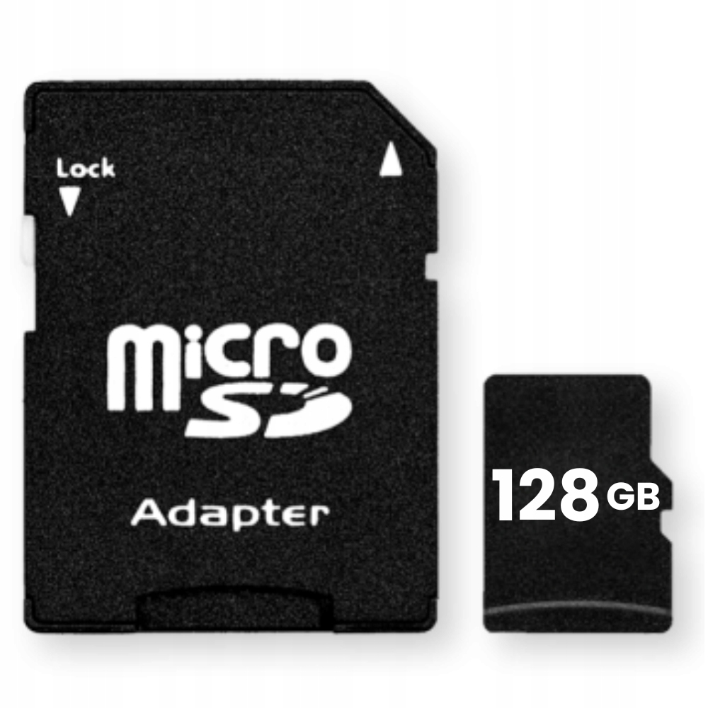 Microsd Karta 128GB Třída 10 Sd Adaptér
