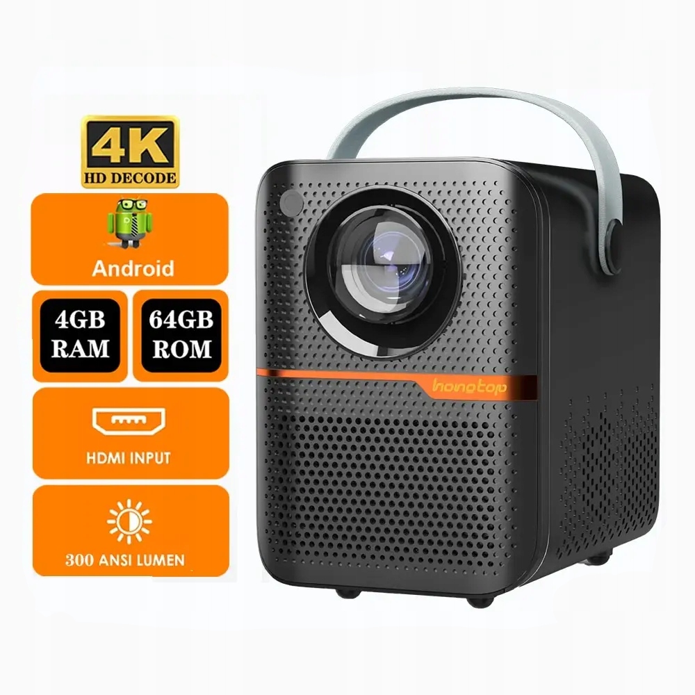 Projektor Led Hongtop P10 Czarny