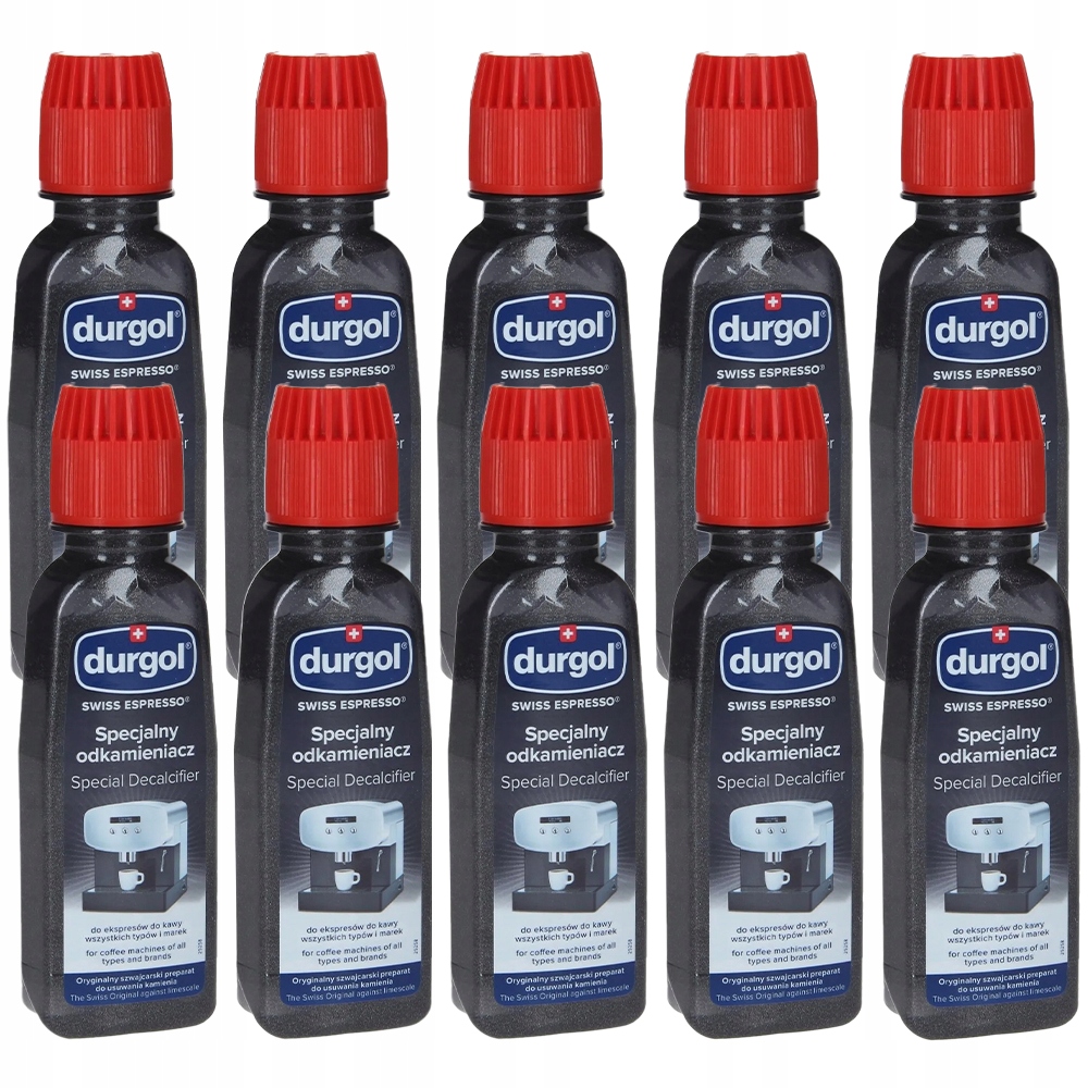 10 x Odvápňovač pro tlakové kávovary durgol swiss espresso 125 ml