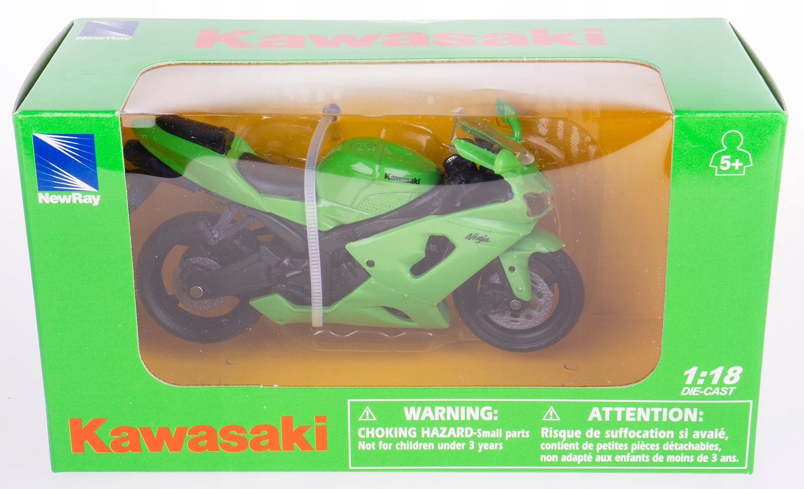 KAWASAKI NINJA ZX-6RR MOTOCYKL ŚCIGACZ MODEL 1:18
