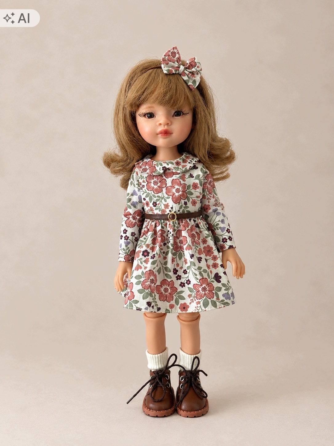 Ručně vyráběné oblečky pro panenky Paola Reina 32cm amigas Šaty,Čelenka