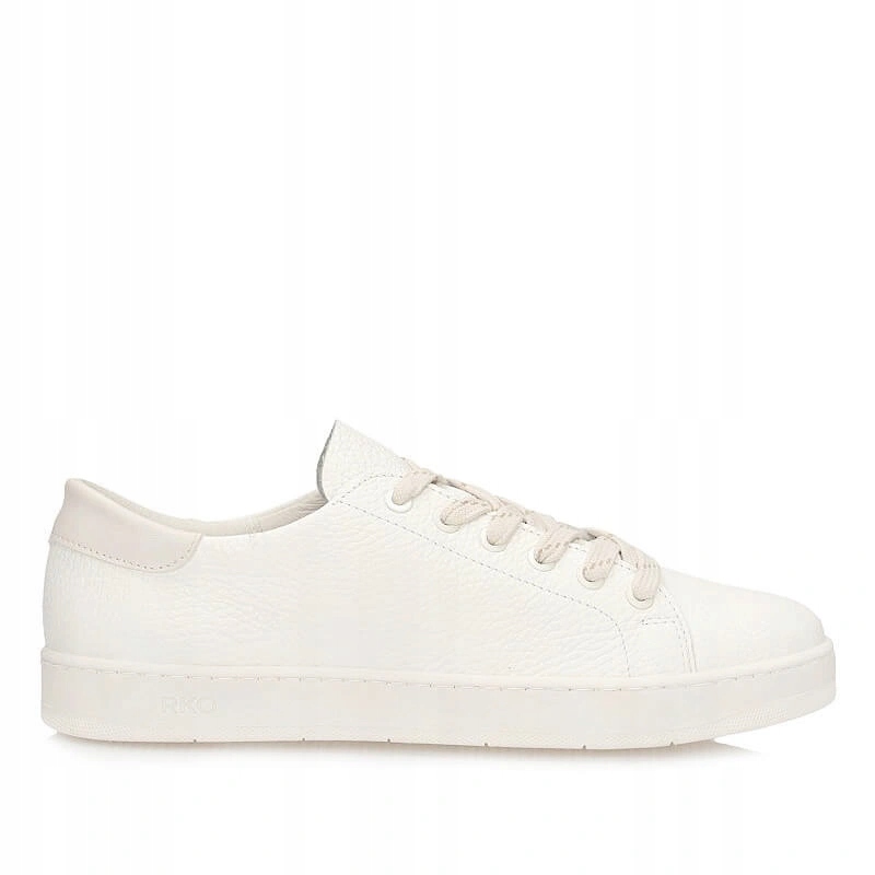 Półbuty damskie Ryłko 0ERP5_HP_6TR sneakersy kremowe skórzane sznurowane