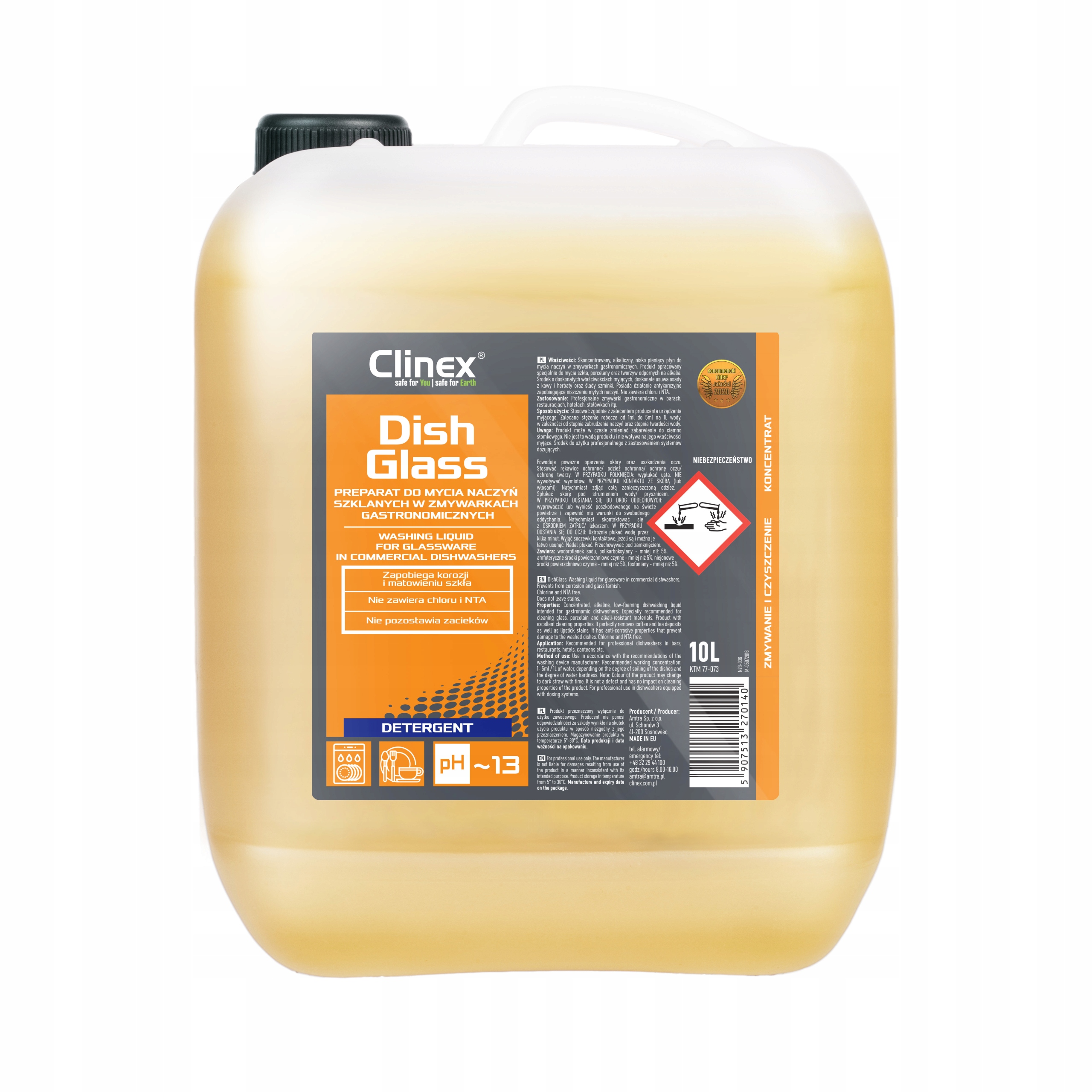 Clinex Sklenice na nádobí 10 l