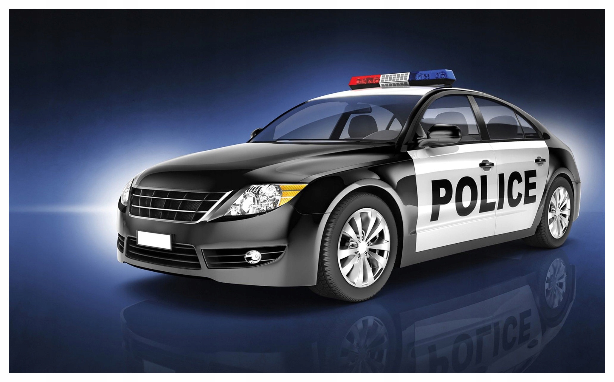 Fototapeta Auto Policajný štýl dynamika rýchla hliadka vinyl 254x184 lepidlo