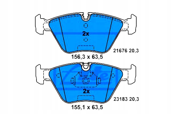 Ate Brzdové Destičky Bmw Přední 3/X3/Z4 2,0-3,0 00-11 Asistent řidiče #28