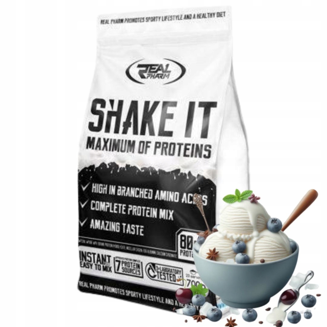 Real Pharm Shake It 700 g Wpc Wpi koncentrát proteinový izolát proteinový izolát mix