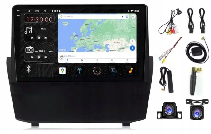 Rádio Navigácia Carplay Gps Android Ford Fiesta 2009-2017 4GB 64GB Sim