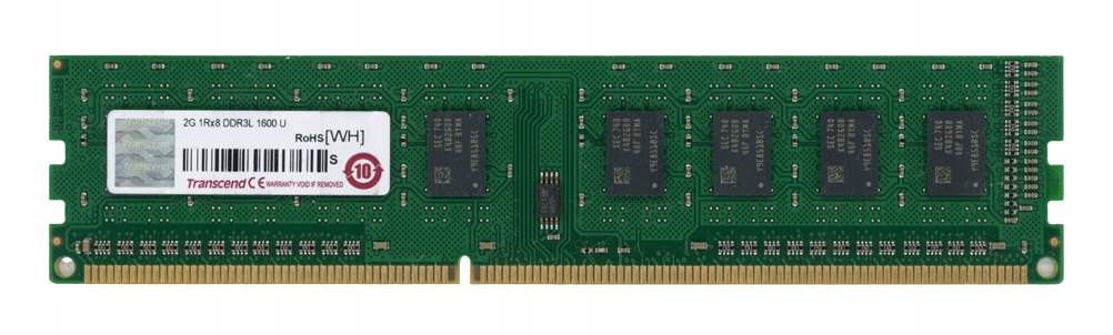 Transcend 2GB DDR3 1600MHz PC3L-12800U nonECC