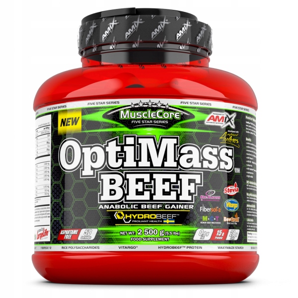 OptiMass Beef with Hydrobeef 2500g double choco coconut
