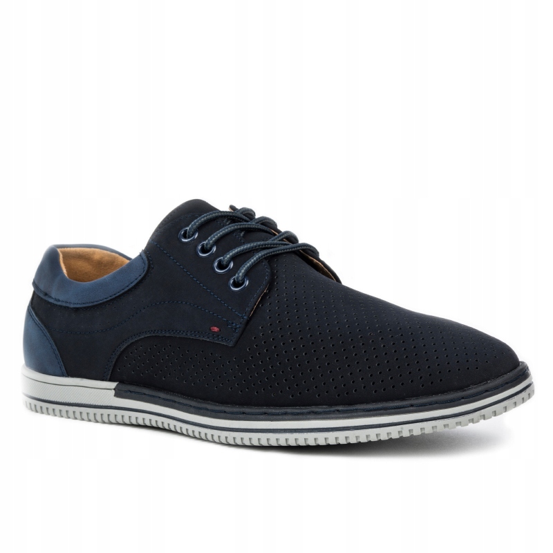 Polobotky vroubkované Kůže lehké šněrovací Prodyšné casual Wojtyłko 40