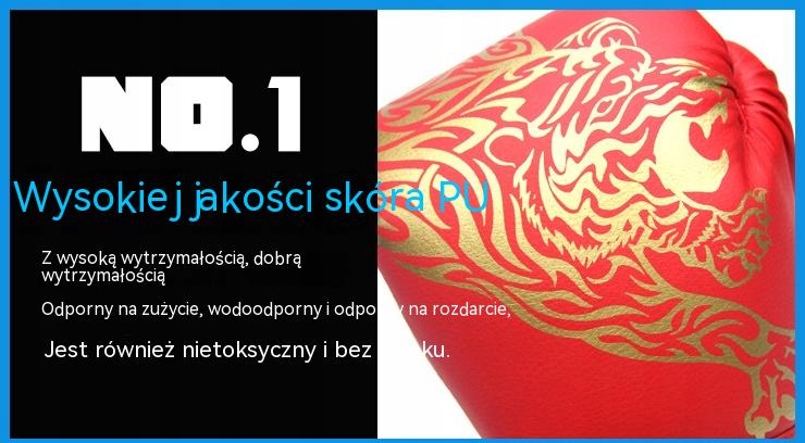 RĘKAWICE BOKSERSKIE SPARINGOWE DZIECI I DOROSLI Model LISIKUK0968