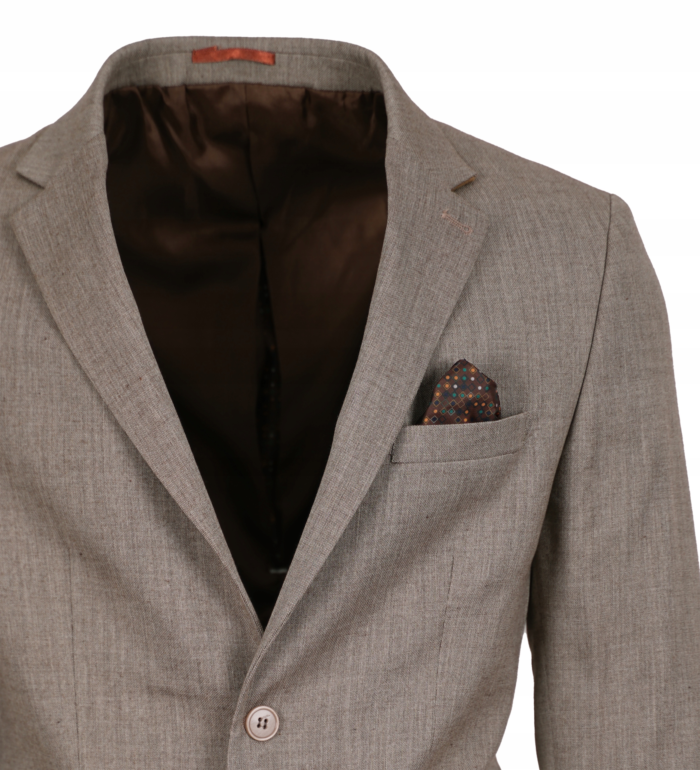 MARYNARKA MĘSKA BEŻOWA WIZYTOWA ELEGANCKA BIZNESOWA CASUAL SLIM TURECKA 48