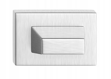 SZYLD DOLNY PREMIUM CUBE RT kwadratowy CHROM szczotkowany MAT WC