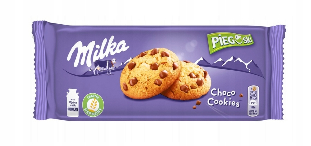 24 x Milka Piegusky s kousky mléčné čokolády z alpského mléka 135