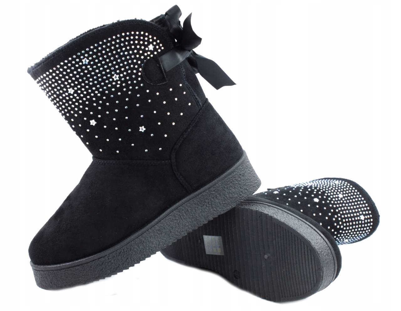 JB030 DAMSKIE ŚNIEGOWCE WSUWANE EKOSKÓRA R.38