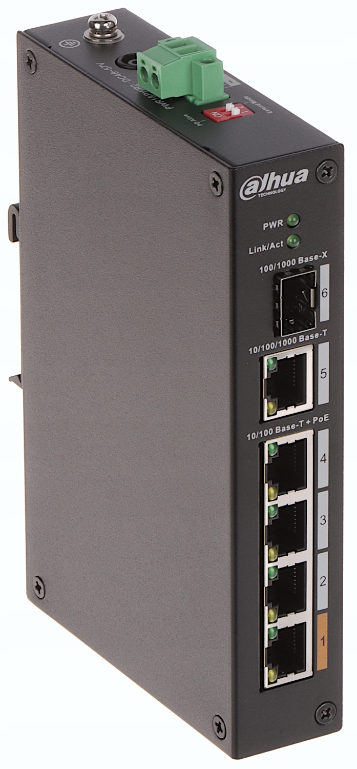 Switch 4 porty PoE Sfp PFS3106-4ET-60-V2 Dahua