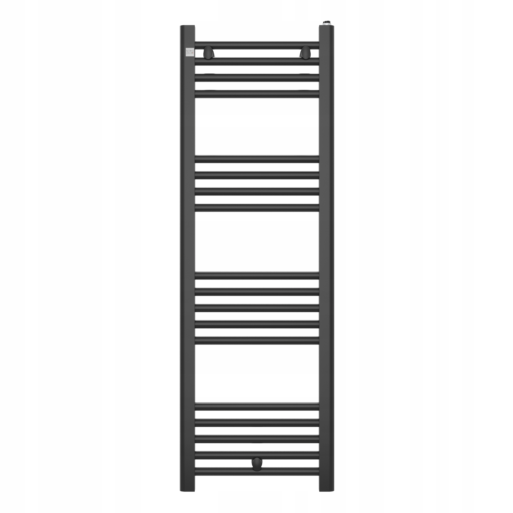 Kúpeľňový Kalorifer 40/120 cm Čierny Rebrík Moderný Puerto