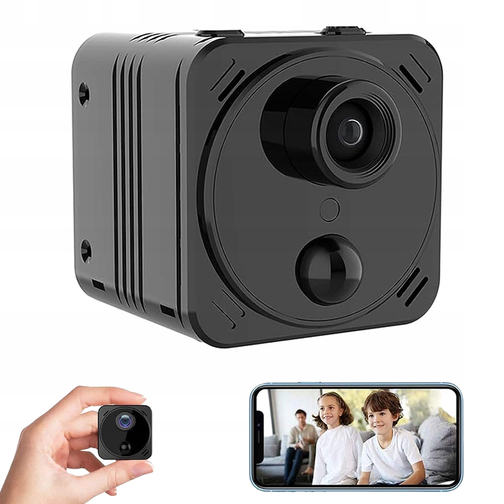 Mini Wifi Webová Kamera Špionážní Monitorování A Detekce Pohybu