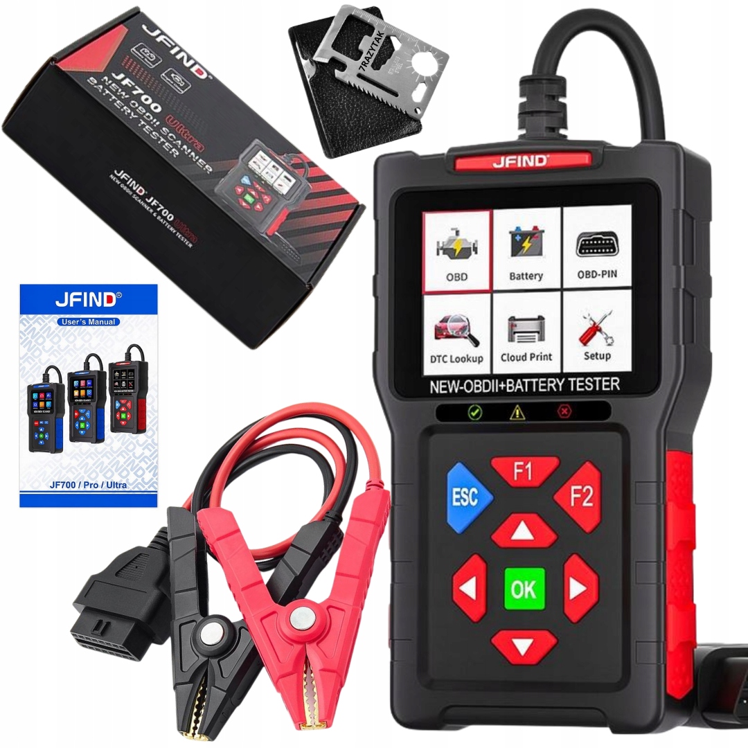 Diagnostický Tester Jf Ultra OBD2 Skener Chyb Motoru Check Engine polština