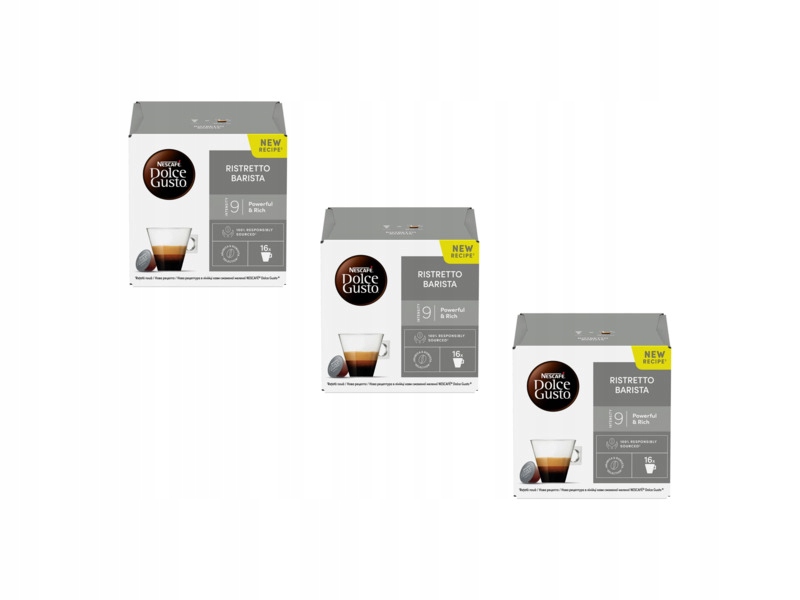 Kapsułki Nescafe Ristretto Barista do Nescafe Dolce Gusto 3 x 16 szt.