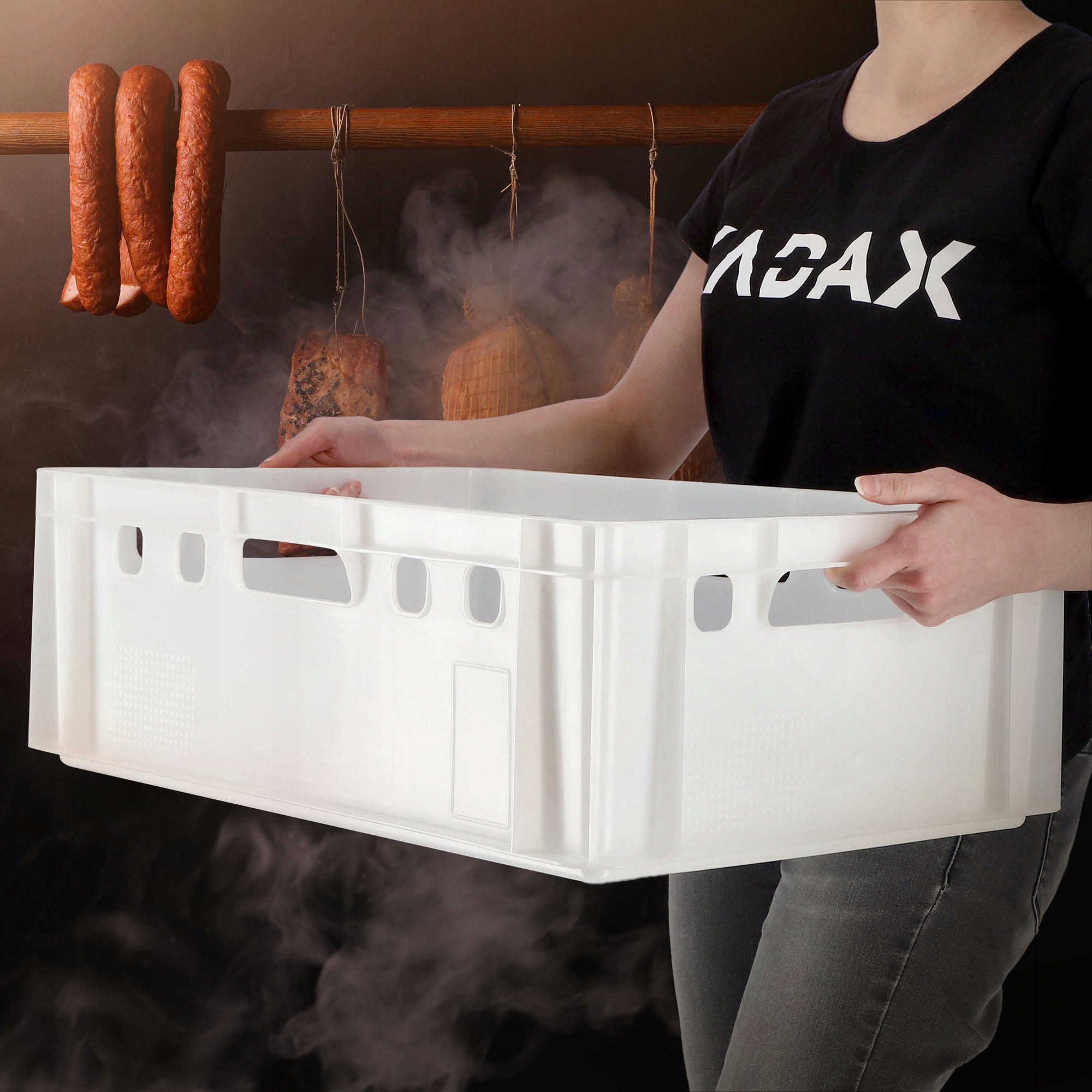 POJEMNIK TRANSPORTER SKRZYNKA NA MIĘSO + ATEST 40L Kod producenta K3894