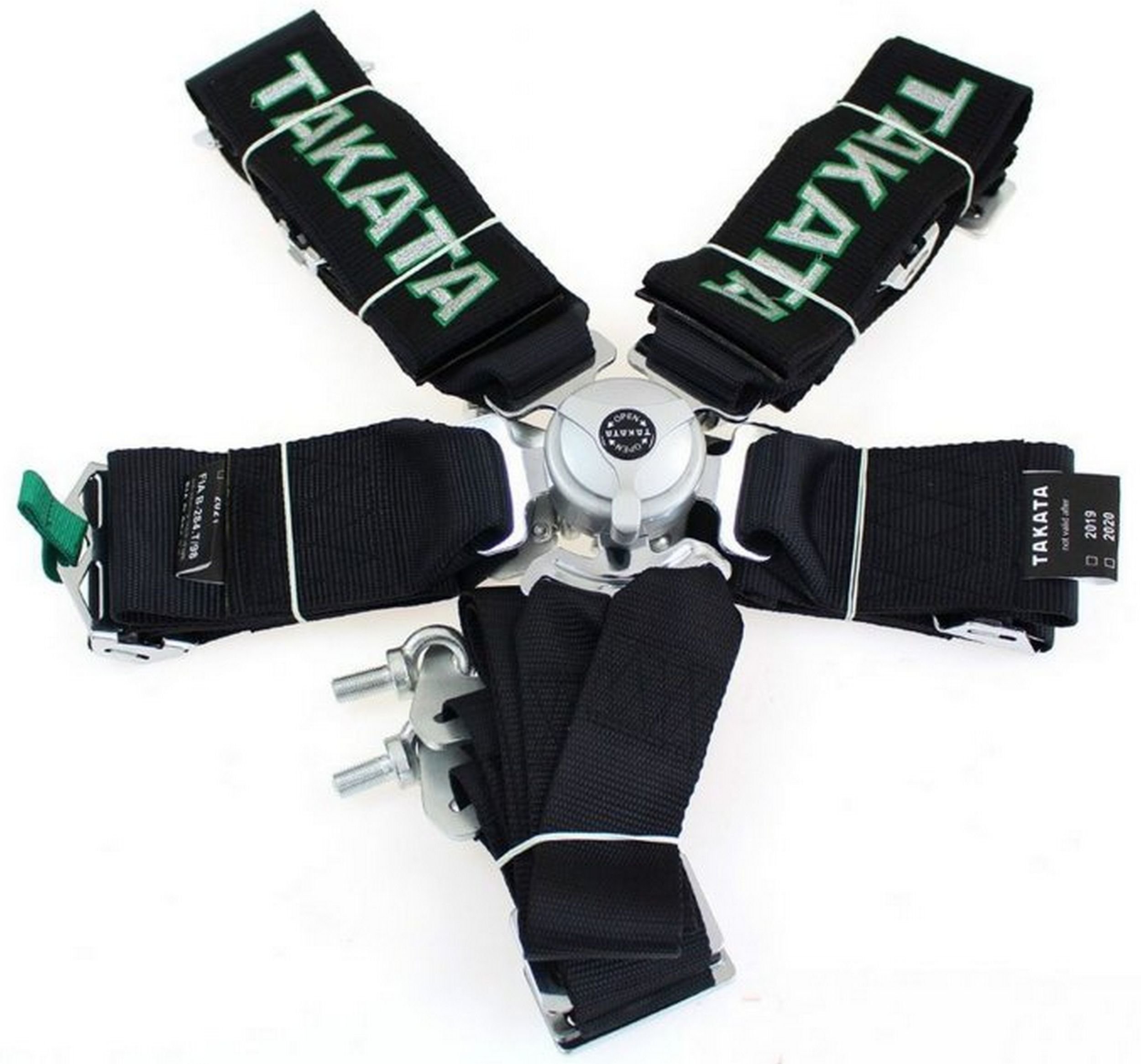 JB-PA-027 - СПОРТИВНЫЕ РЕМНИ TAKATA 6PKT 3 ДЮЙМА BLACK