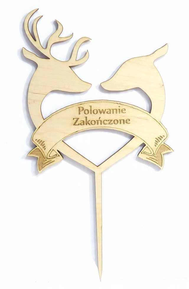 

Topper Na Tort Polowanie Zakończone Wesele MA93
