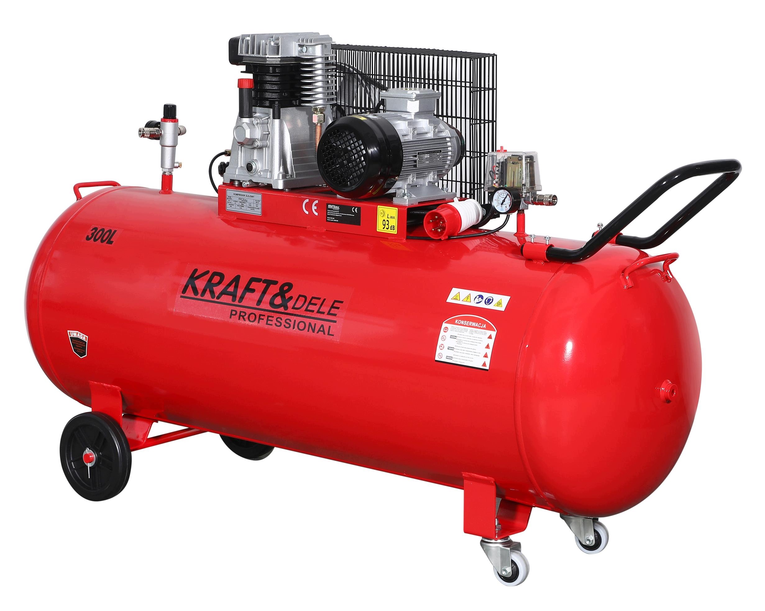 Kompresor Olejowy Sprężarka Powietrza 300L 9,5kW 8 Bar 400V/50Hz Reduktor *