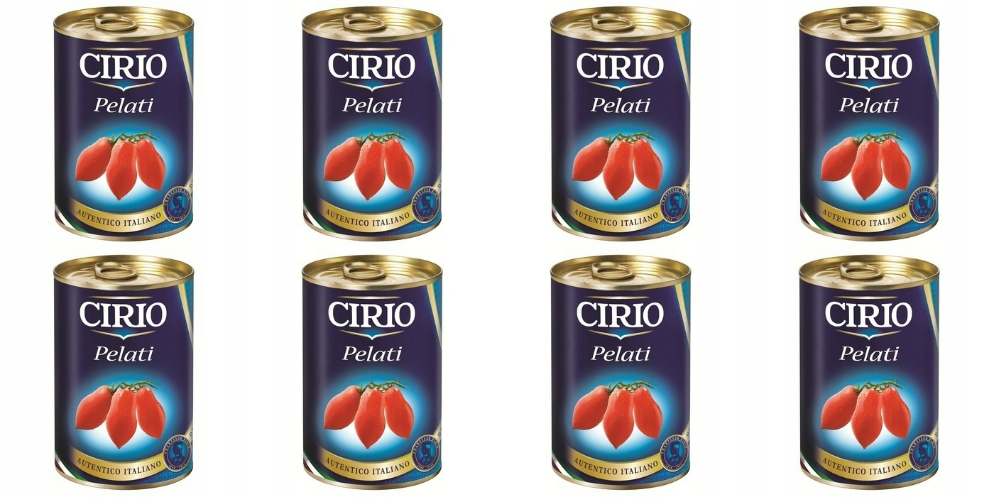 Levně 8 x 400 g Cirio pelati rajčata bez kůže