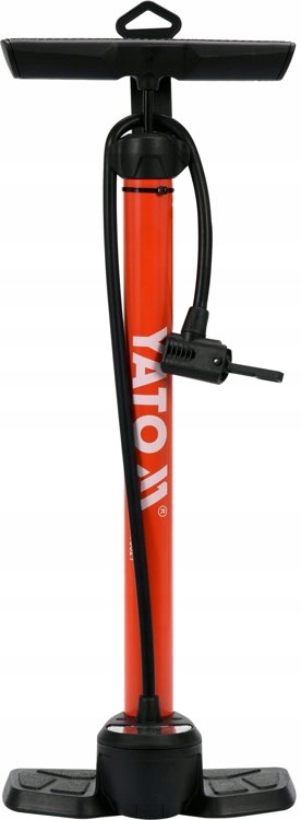 pompka ręczna rowerowa do pompowania z manometrem yato yt-73521