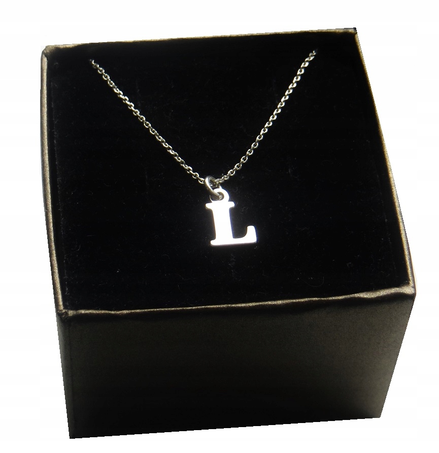 

Naszyjnik łańcuszek literka L srebro 925 40 cm