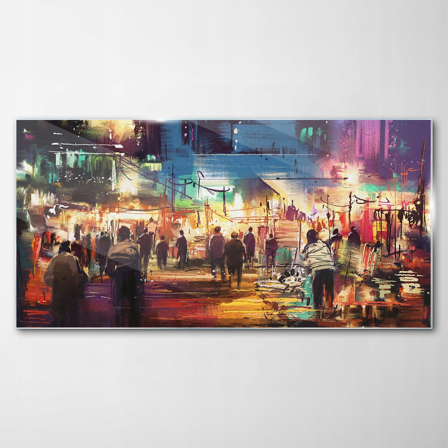 

Obraz na Szkle Dekor Sklepy Miasto Ulice 100x50