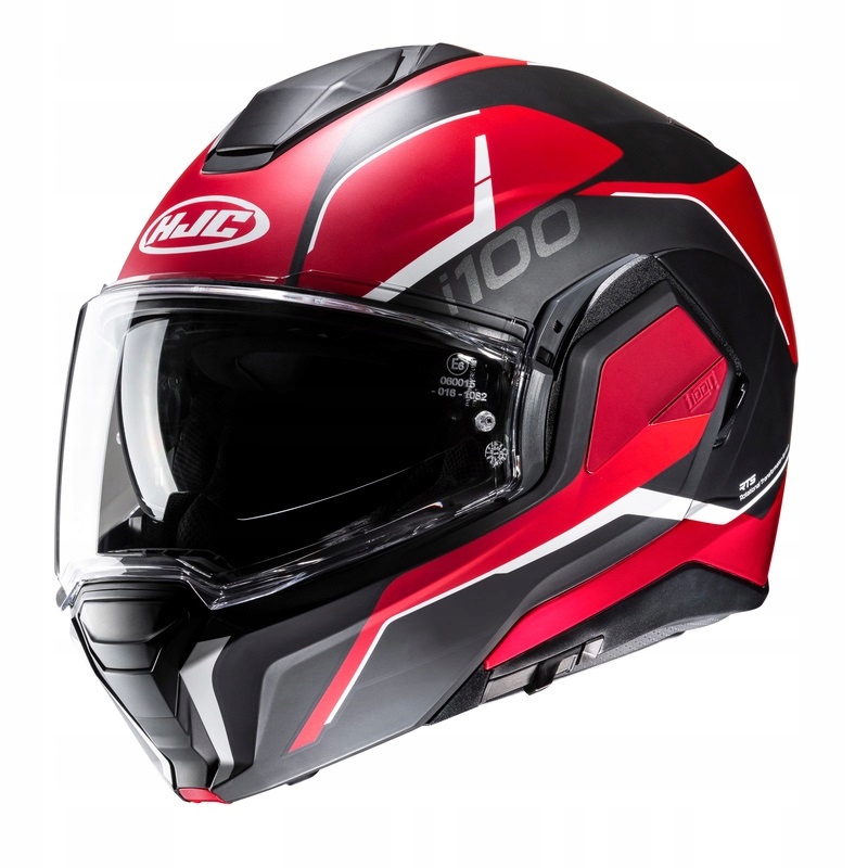 Motocyklová Modulárna Čeľusťová Prilba Hjc I100 Lorix Black/red