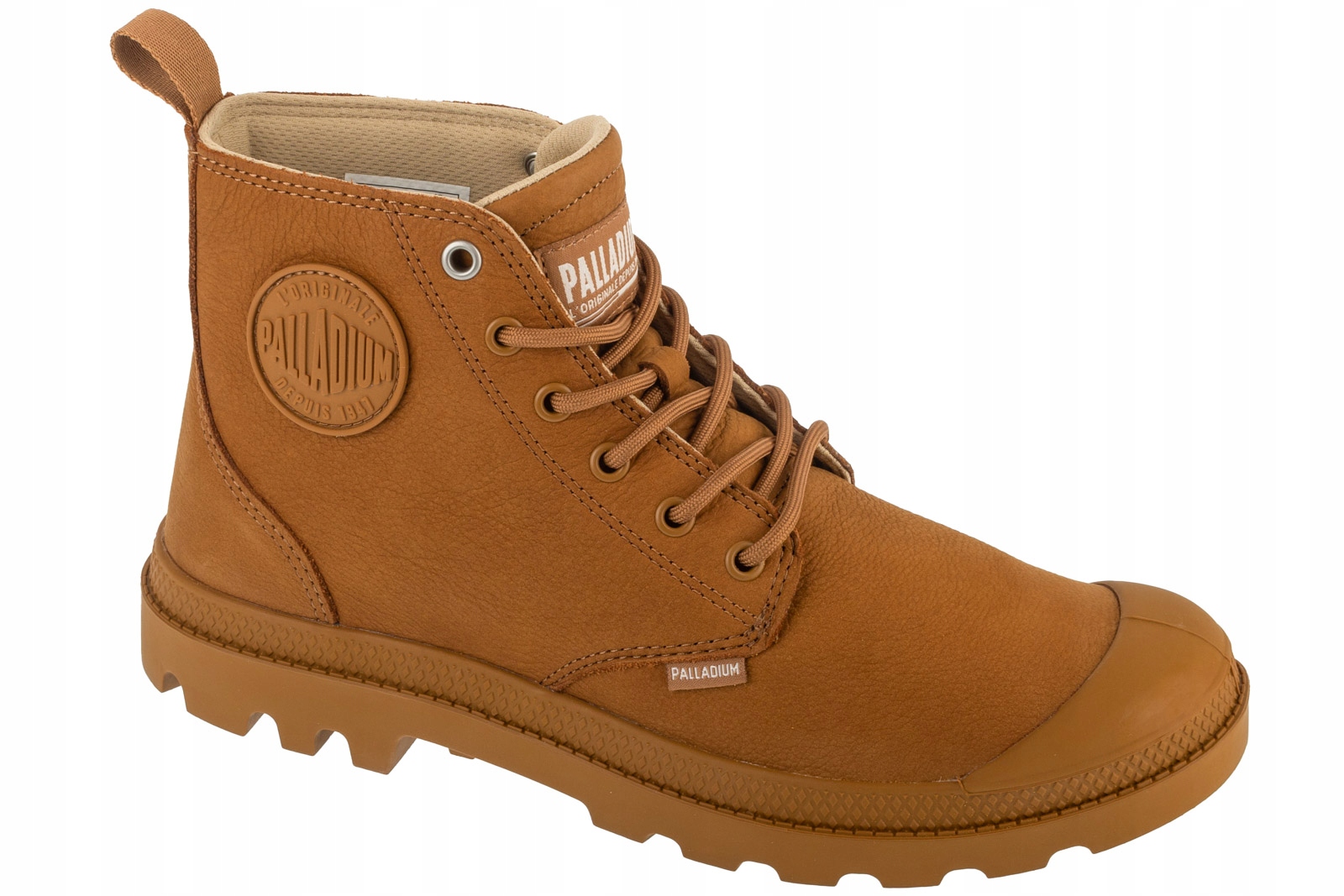 Palladium Pampa Hi Nbk (38) Unisexové tenisky Nubuk Béžová