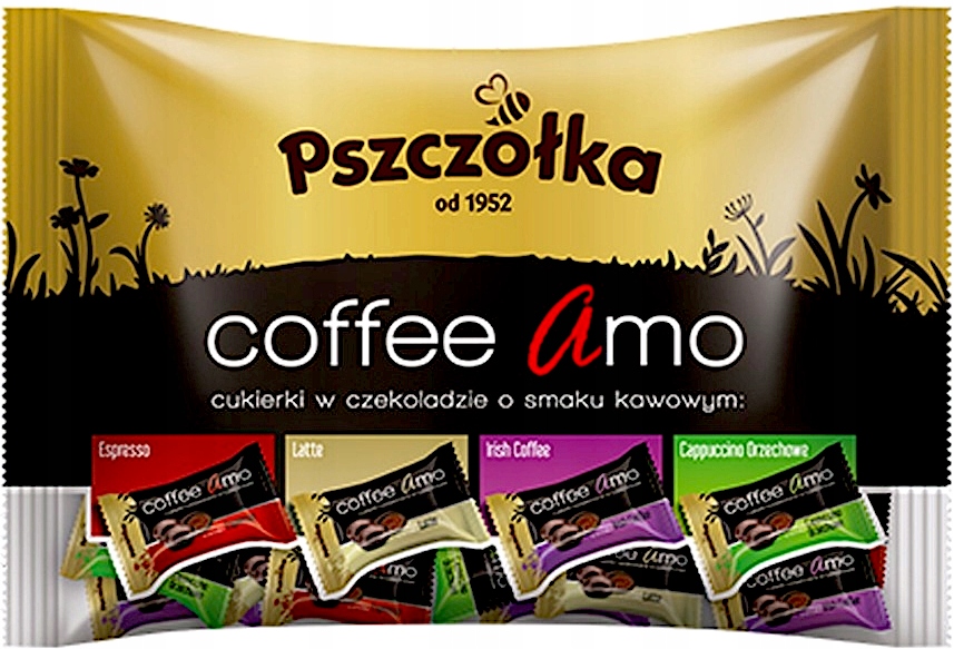 Levně Bonbóny Pszczółka Bonbóny Coffee Amo 1 kg 1000 g