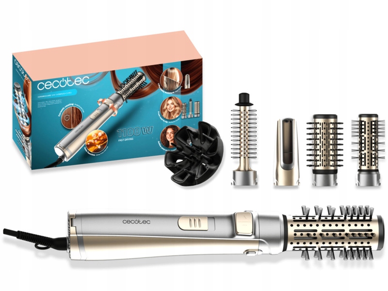 Suszarko-lokówka Cecotec CeramicCare 5w1 AirBrush Gyro 20, 40, 50 mm 1100 W