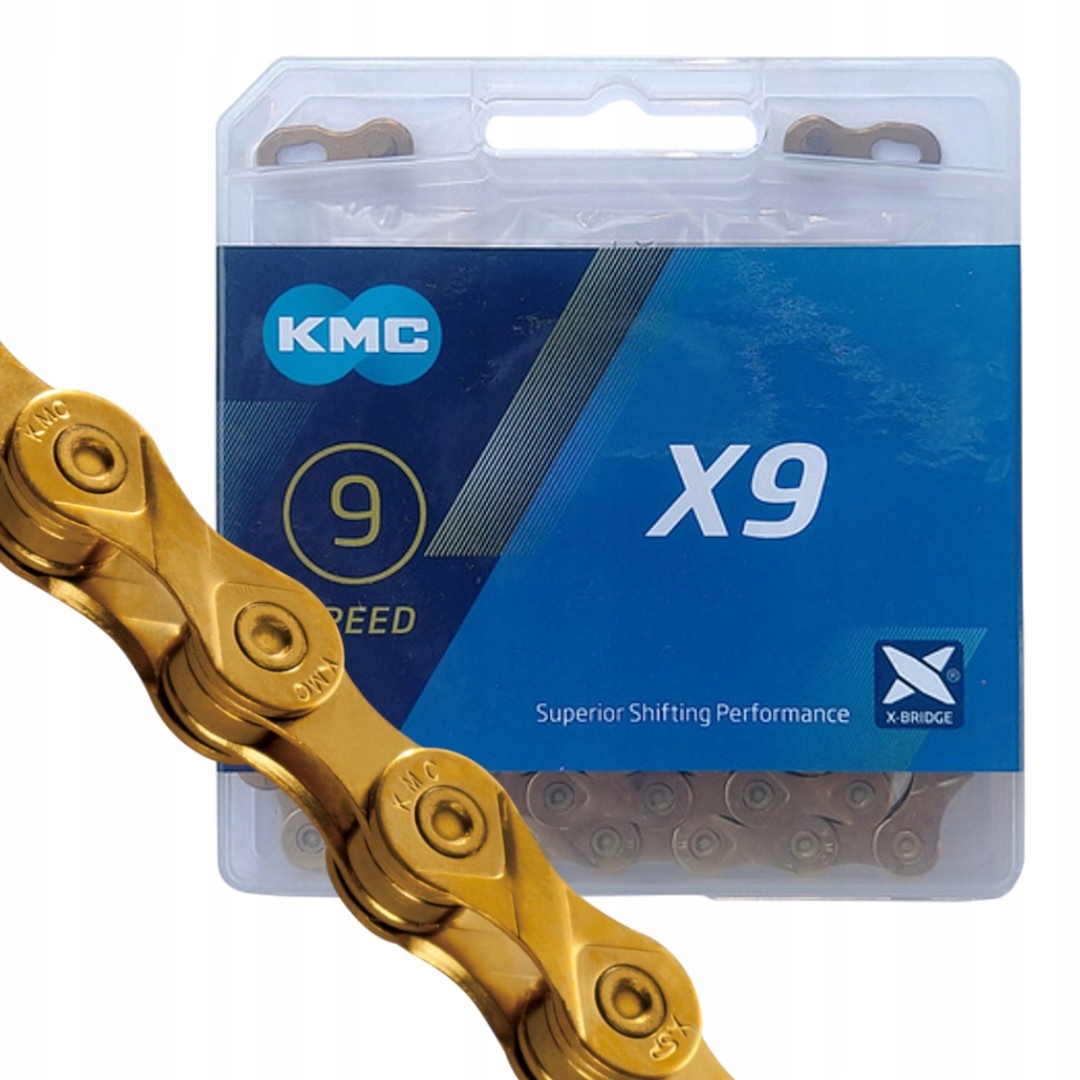 Řetěz Kmc X9 Ti-N zlatý