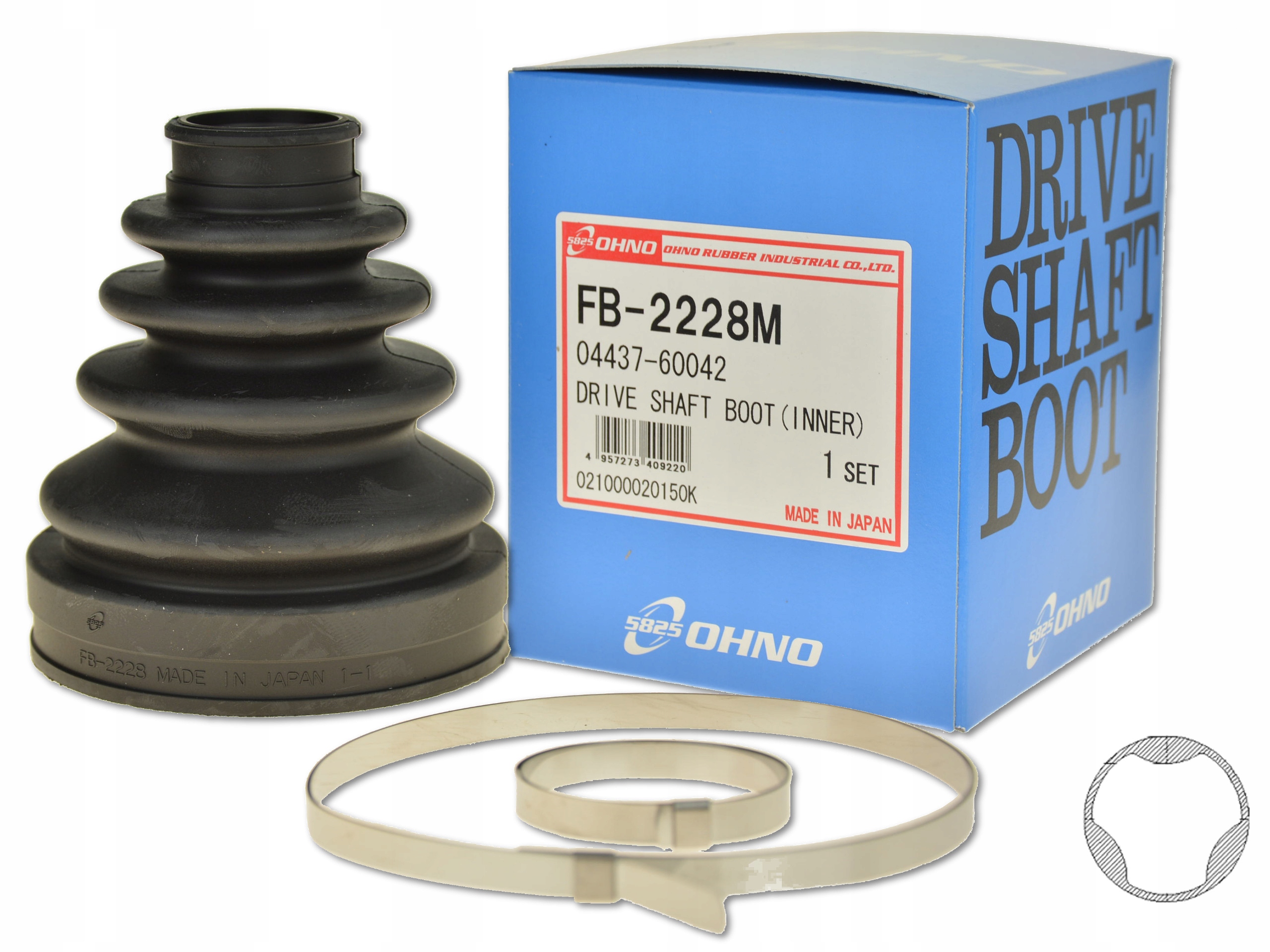 TOYOTA LAND CRUISER 120 02-09 OSŁONA PRZEGUBU WEWNĘTRZNEGO 79.2x114x27.5