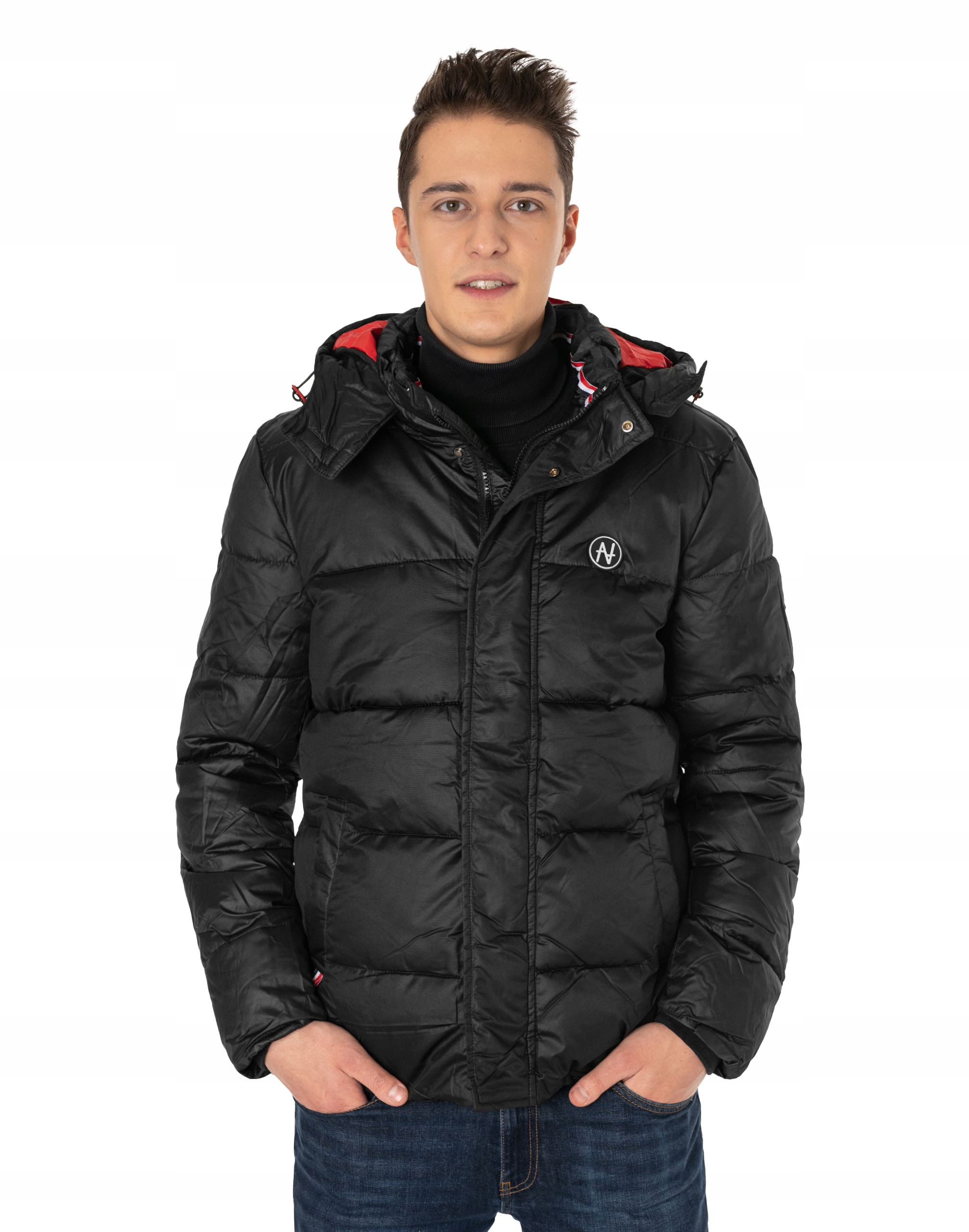 Teplá pánská zimní zateplená bunda 36005-01 velikost M