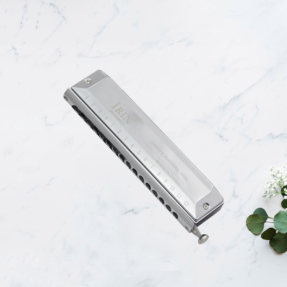 1 szt. INSTRUMENT MUZYCZNY SEMITONE CHROMATYCZNA HARMONICA Marka bez marki