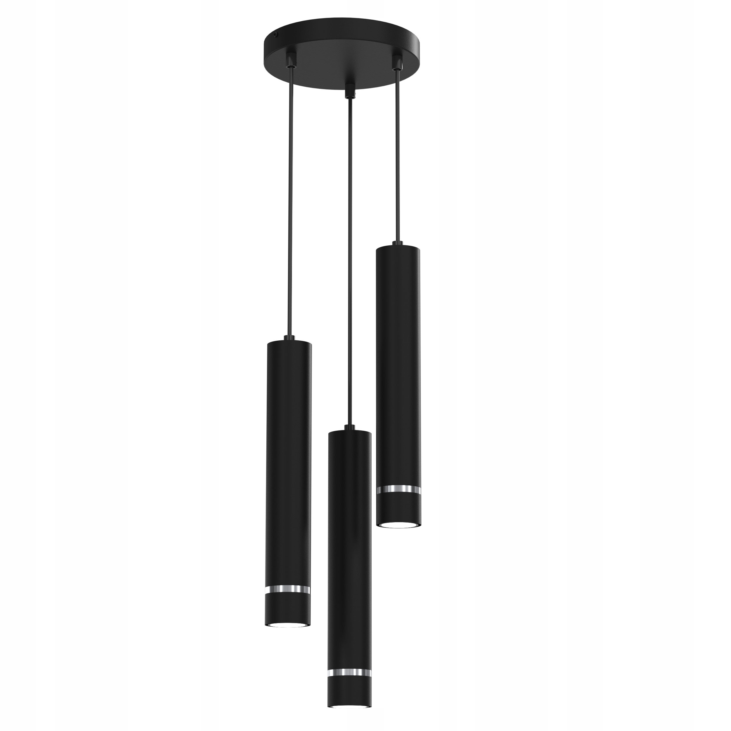 

Lampa Sufitowa Wisząca Sople Tuby Spoty Potrójna