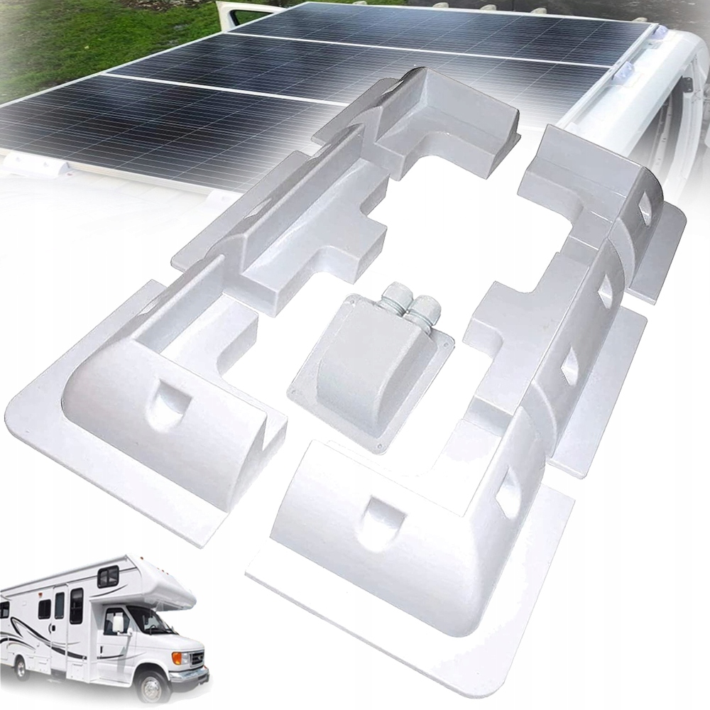 Montážní Držák Fotovoltaických Panelů Pro Obytný Vůz, Bílý, 7 Ks